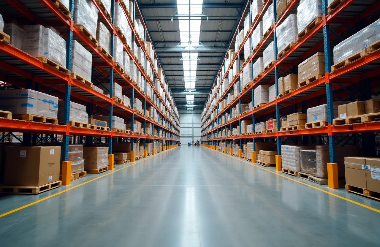 Modern organized high-ceiling warehouse facility in Laredo