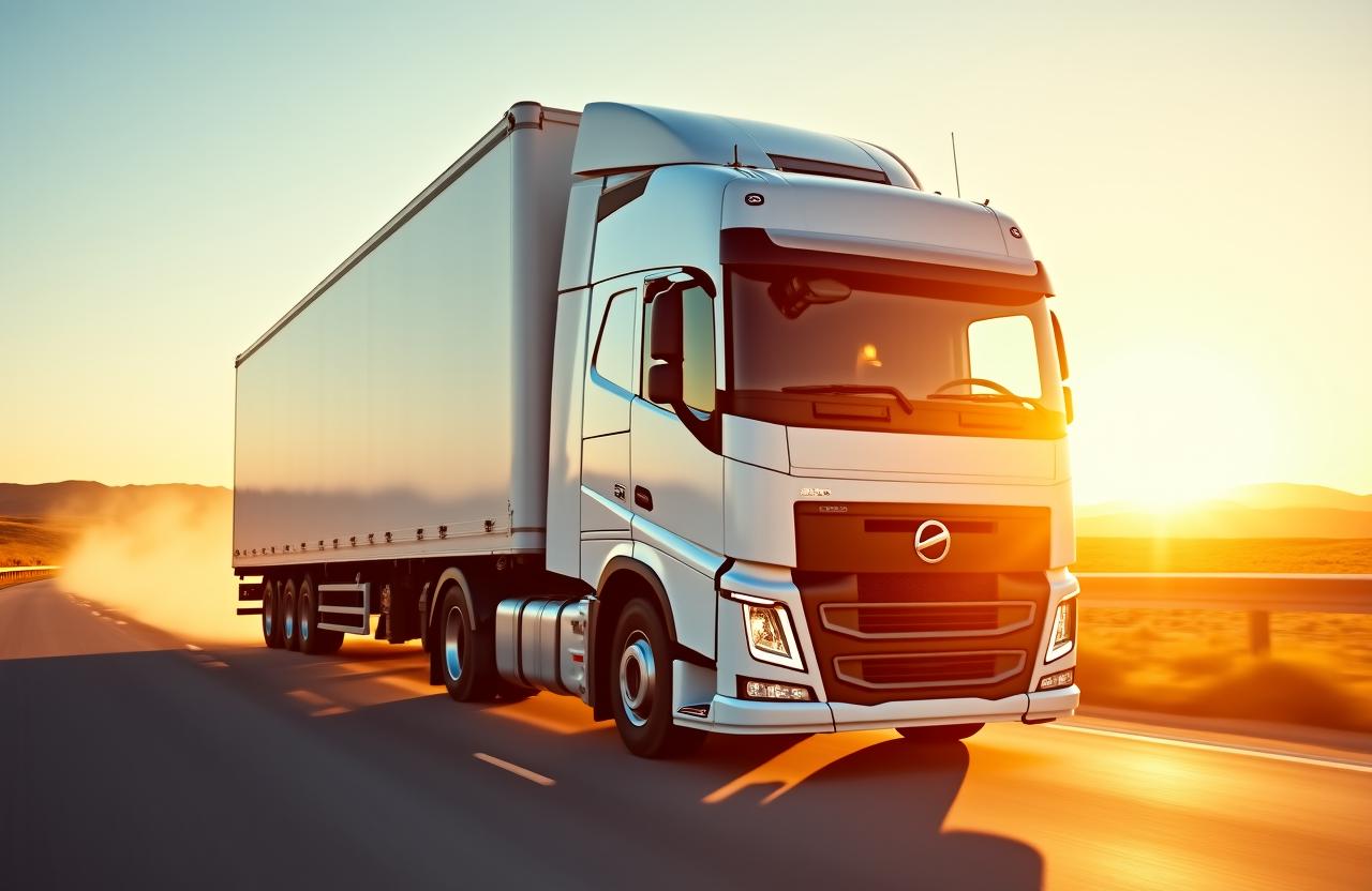 High-end editorial view of freight trucks at BRANIFF FORWARDING INC. hub